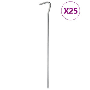 vidaXL Zeltheringe 25 Stk. 23 cm Ø5 mm Verzinkter Stahl