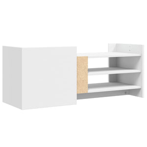 vidaXL TV-Schrank Weiß 100x35x40 cm Holzwerkstoff