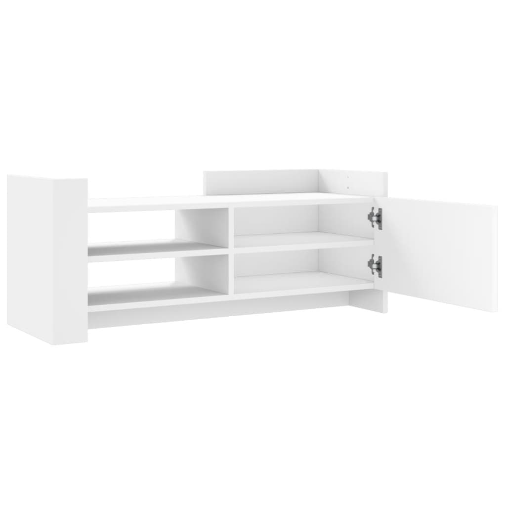 vidaXL TV-Schrank Weiß 100x35x40 cm Holzwerkstoff