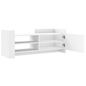 vidaXL TV-Schrank Weiß 100x35x40 cm Holzwerkstoff