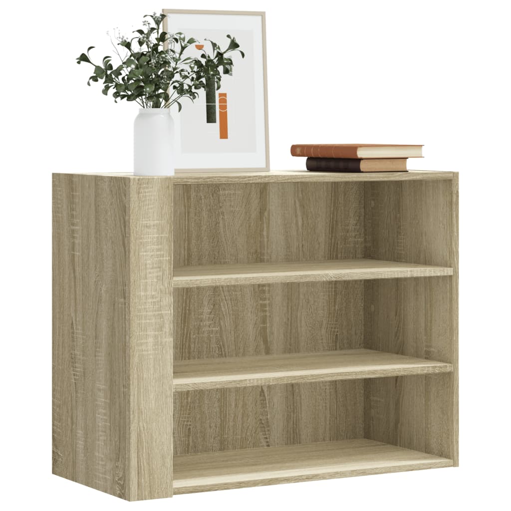 vidaXL Wandregal Sonoma-Eiche 75x35x60 cm Holzwerkstoff