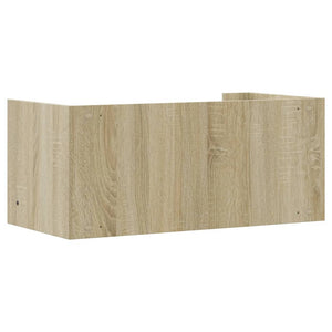 vidaXL Wandregal Sonoma-Eiche 70,5x35x30,5 cm Holzwerkstoff