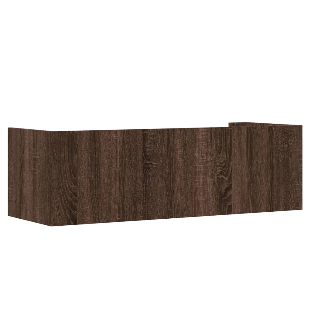 vidaXL Wandregal Braun Eichen-Optik 100x35x30,5 cm Holzwerkstoff