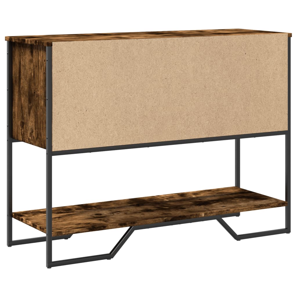 vidaXL Konsolentisch Räuchereiche 100x35x74,5 cm Holzwerkstoff