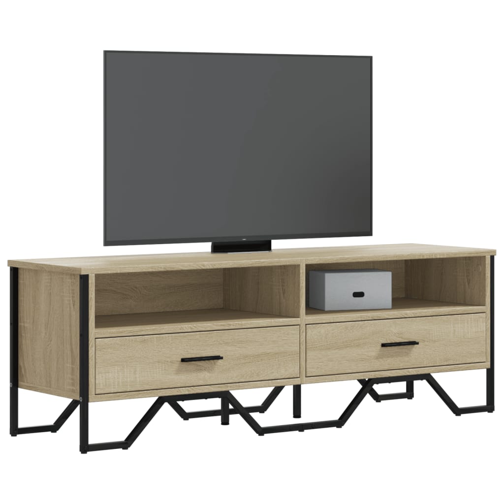 vidaXL TV-Schrank Sonoma-Eiche 122x34x41 cm Holzwerkstoff