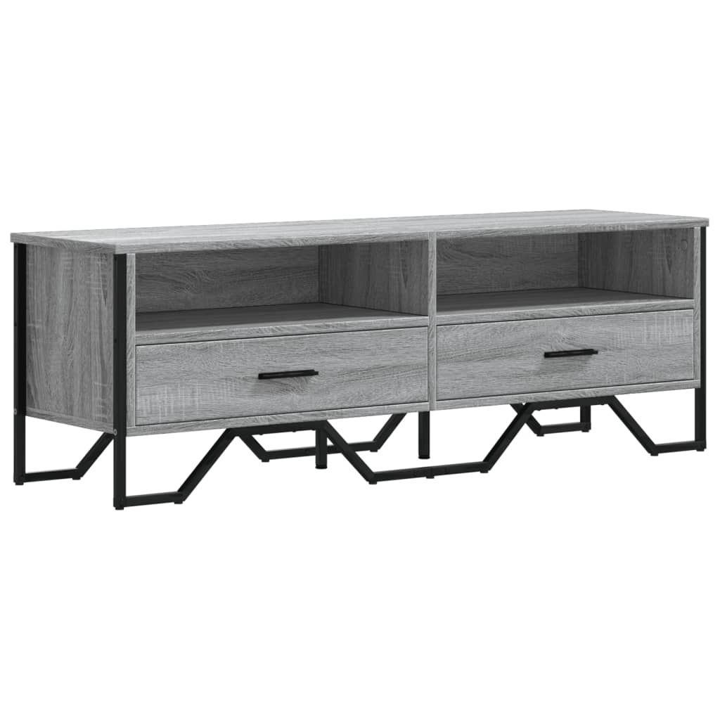 vidaXL TV-Schrank Grau Sonoma 122x34x41 cm Holzwerkstoff