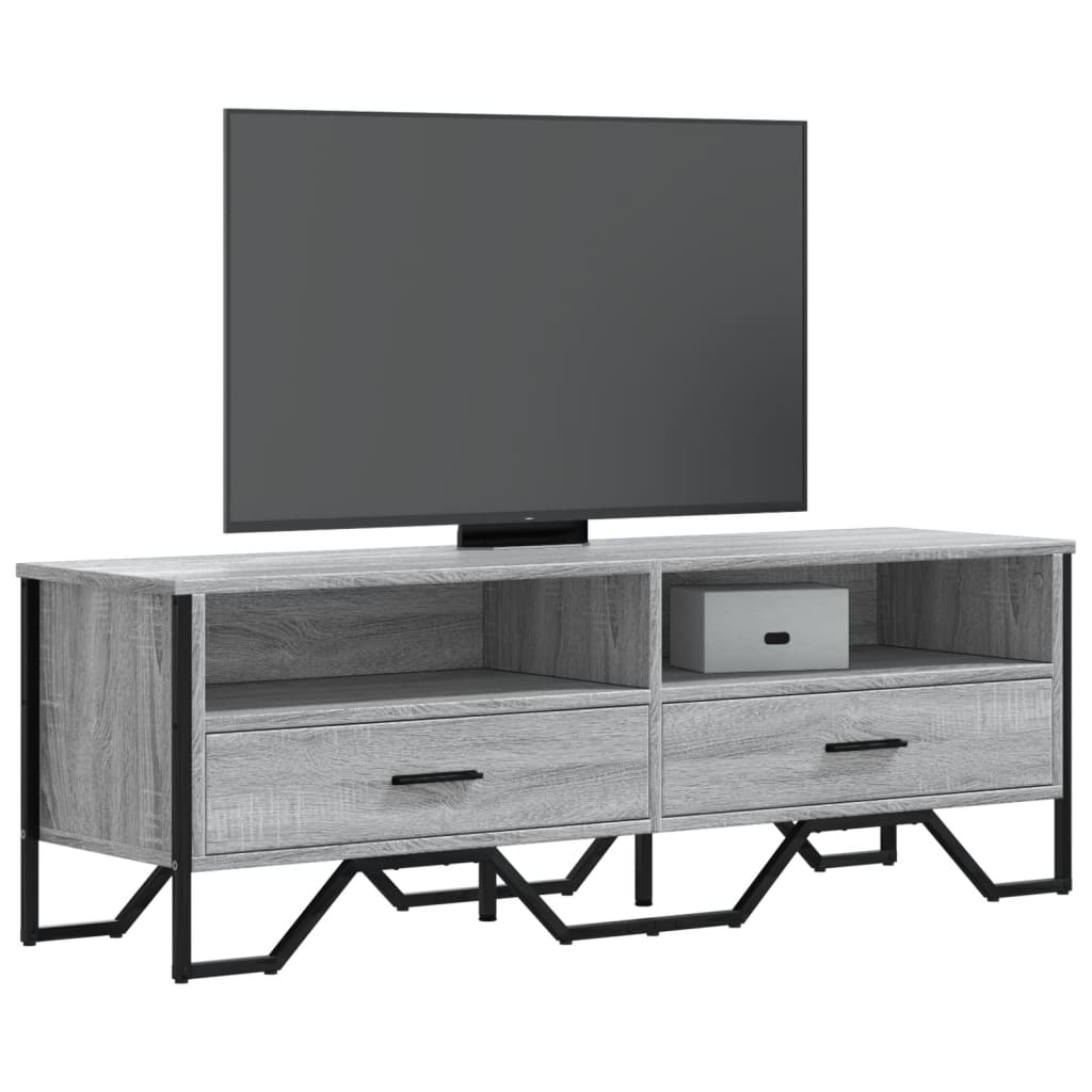 vidaXL TV-Schrank Grau Sonoma 122x34x41 cm Holzwerkstoff