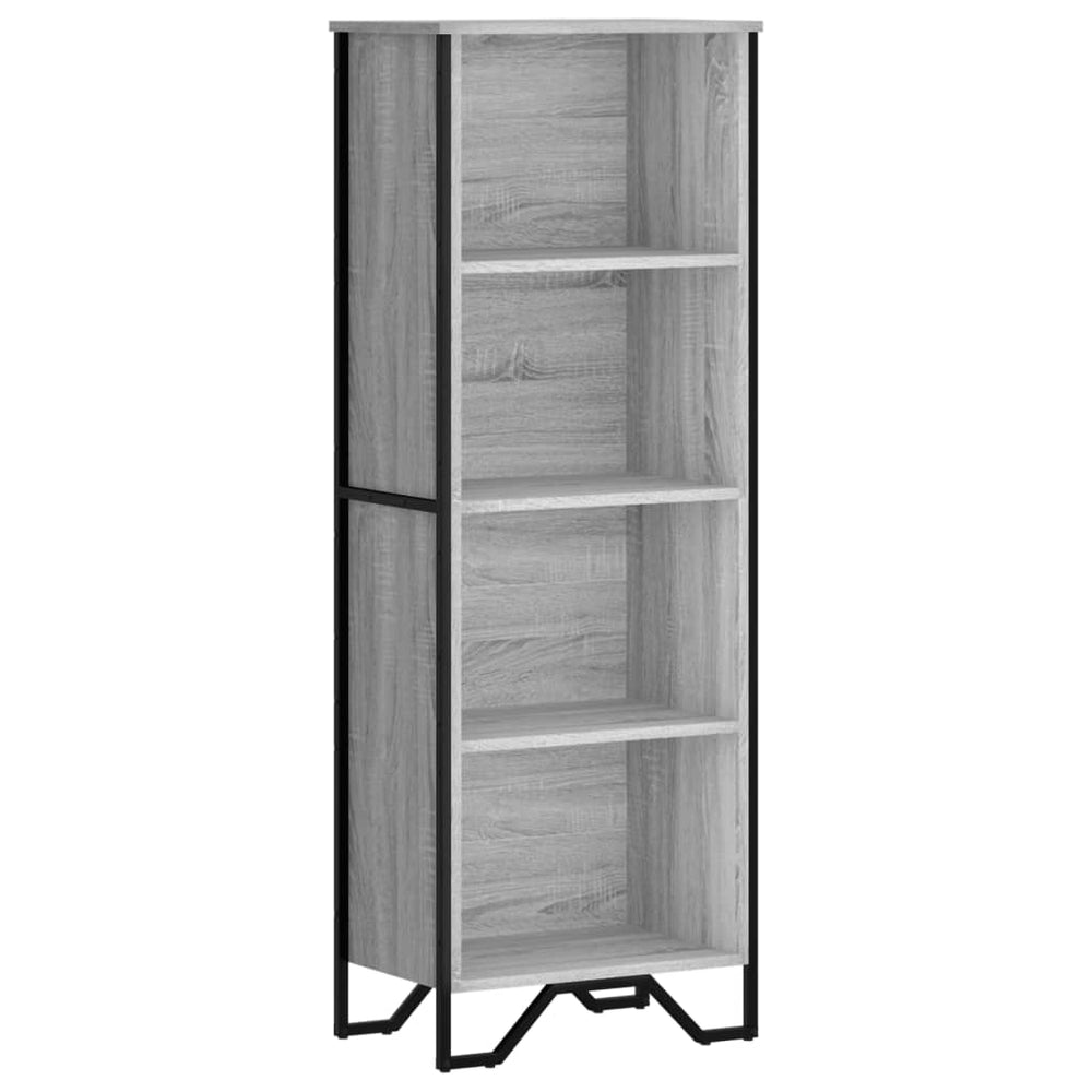 Bücherregal Grau Sonoma 50x31x137,5 cm Holzwerkstoff Stilecasa