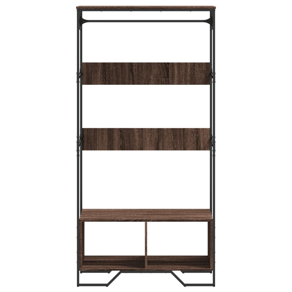 vidaXL Kleiderständer Braun Eichen-Optik 90x50x180 cm Holzwerkstoff