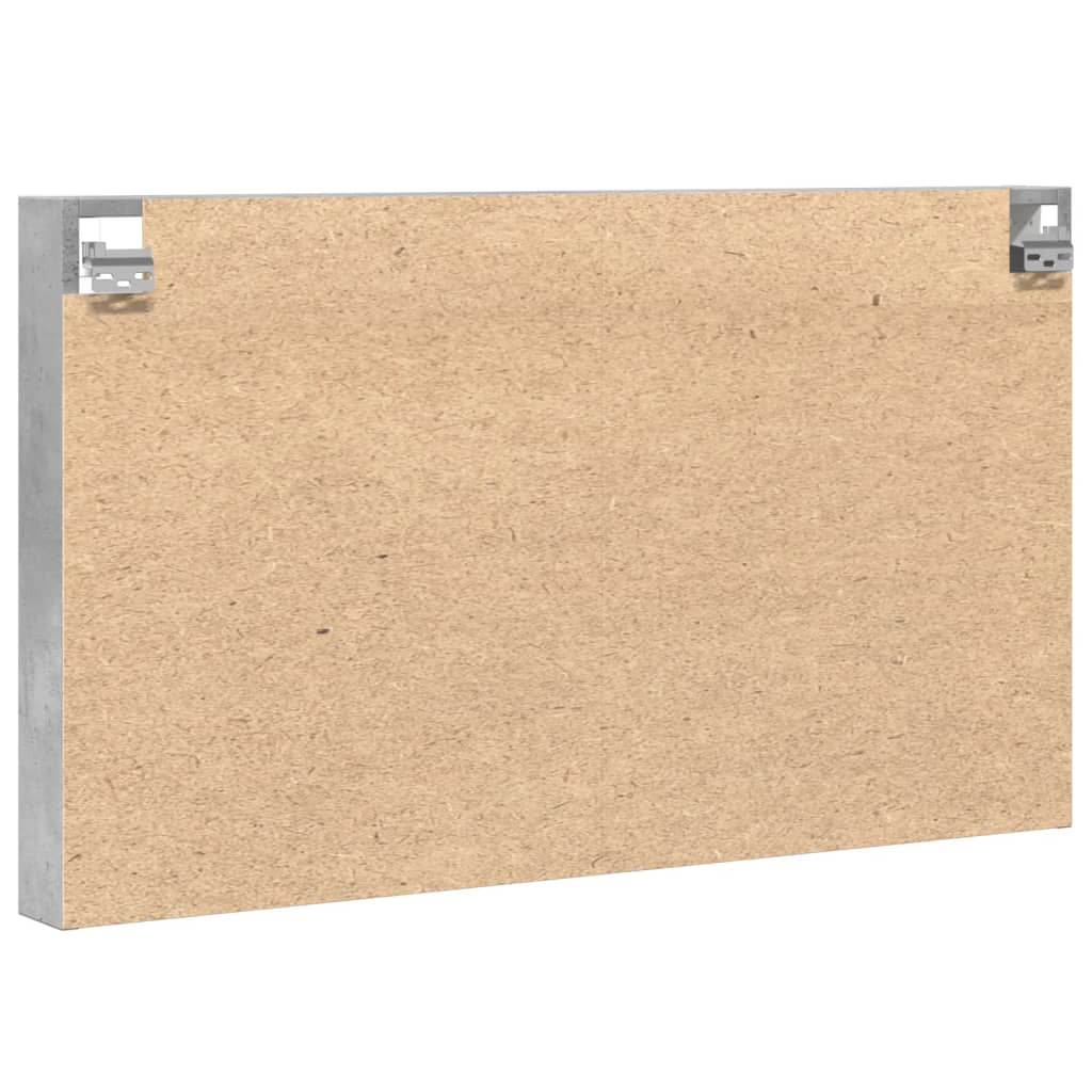 vidaXL Vitrinenschrank Betongrau 100x8,5x58 cm Holzwerkstoff