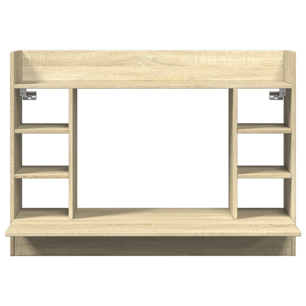 vidaXL Wand-Schreibtisch Sonoma Eiche 105x48x75 cm Holzwerkstoff