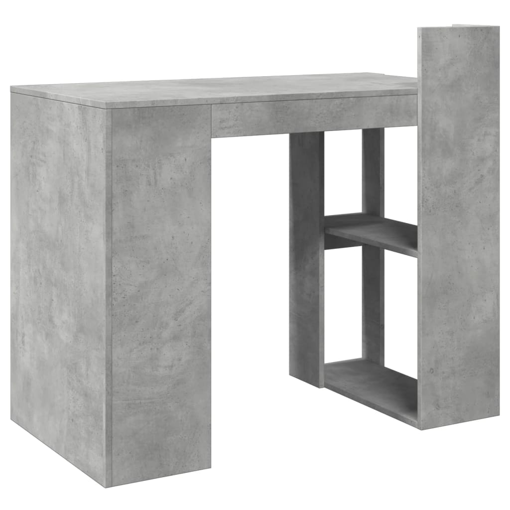 vidaXL Schreibtisch Betongrau 103,5x56,5x94 cm Holzwerkstoff