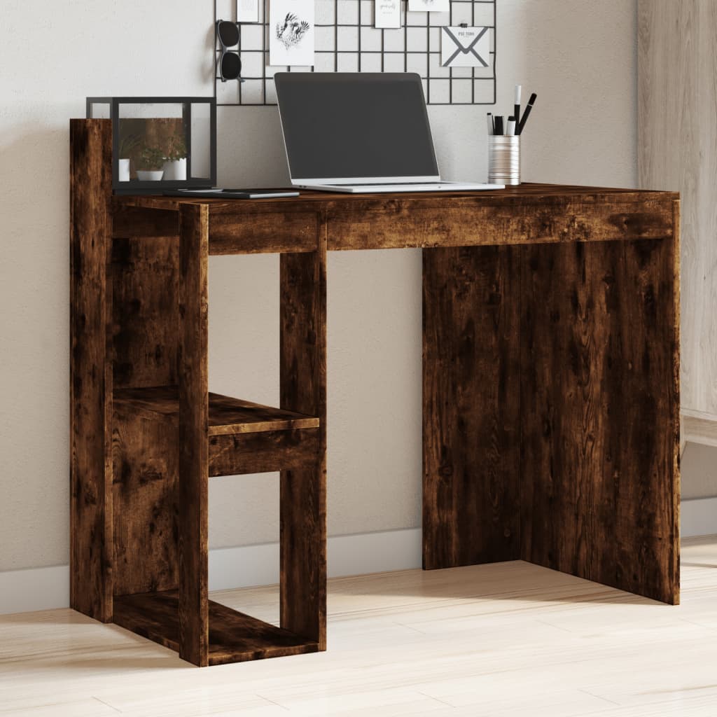 vidaXL Schreibtisch Räuchereiche 103,5x56,5x94 cm Holzwerkstoff