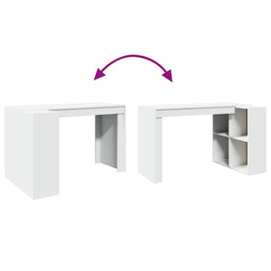 vidaXL Schreibtisch Weiß 123,5x73,5x75 cm Holzwerkstoff