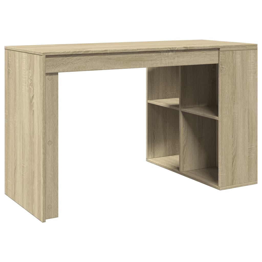 Schreibtisch Sonoma-Eiche 123,5x73,5x75 cm Holzwerkstoff Stilecasa