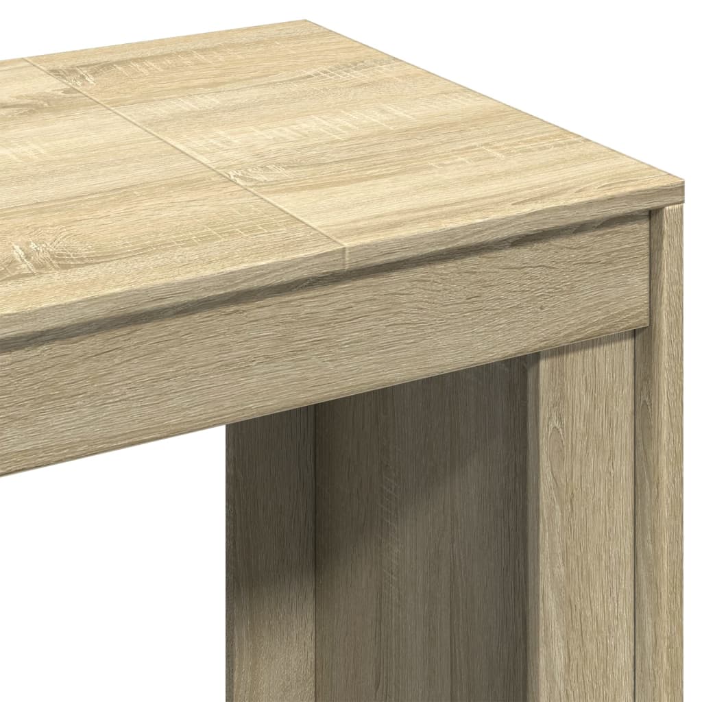 Schreibtisch Sonoma-Eiche 123,5x73,5x75 cm Holzwerkstoff Stilecasa