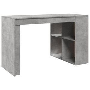 vidaXL Schreibtisch Betongrau 123,5x73,5x75 cm Holzwerkstoff