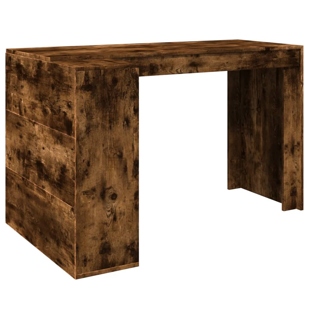 vidaXL Schreibtisch Räuchereiche 123,5x73,5x75 cm Holzwerkstoff