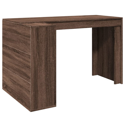 Schreibtisch Braun Eichen-Optik 123,5x73,5x75 cm Holzwerkstoff