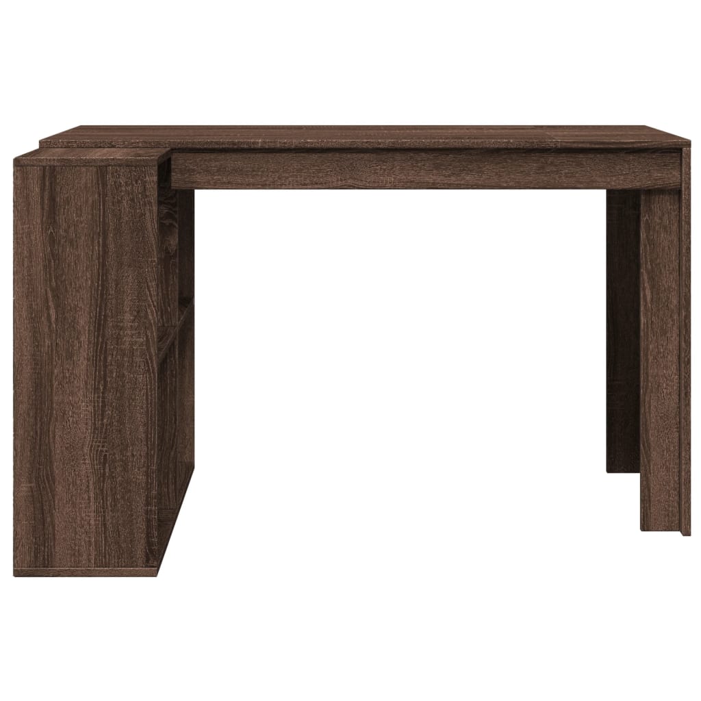 Schreibtisch Braun Eichen-Optik 123,5x73,5x75 cm Holzwerkstoff