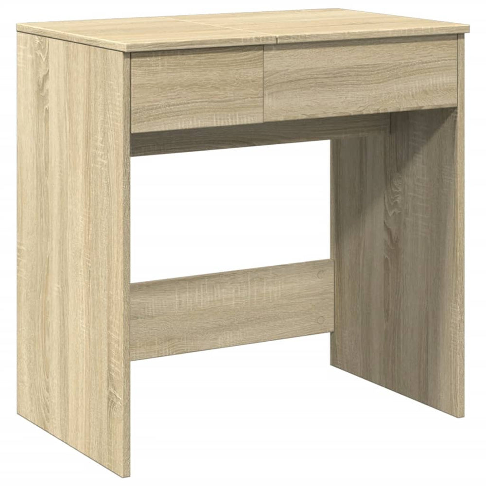 Schminktisch mit Spiegel Sonoma-Eiche 73x46,5x120 cm Stilecasa