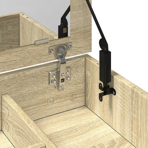 Schminktisch mit Spiegel Sonoma-Eiche 73x46,5x120 cm Stilecasa