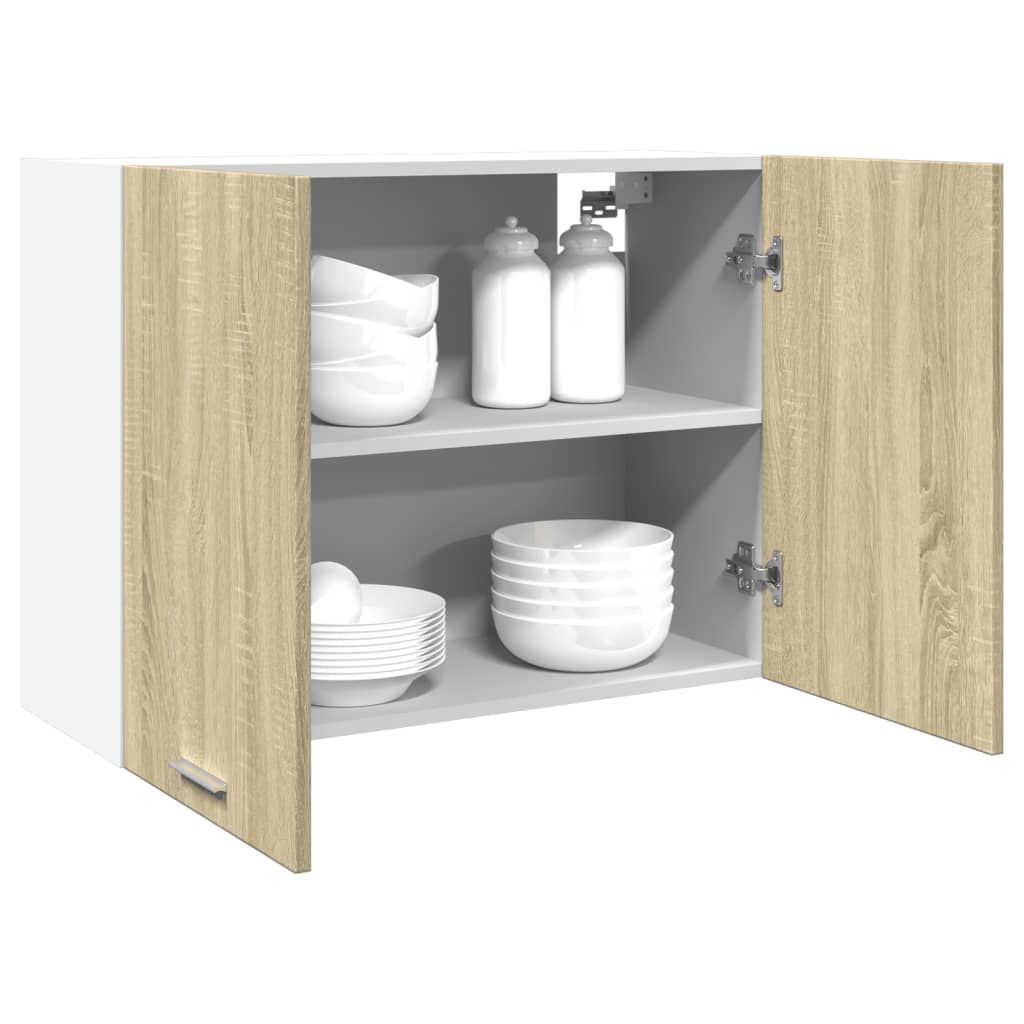 vidaXL Hängeschrank Sonoma-Eiche 80x31x60 cm Holzwerkstoff