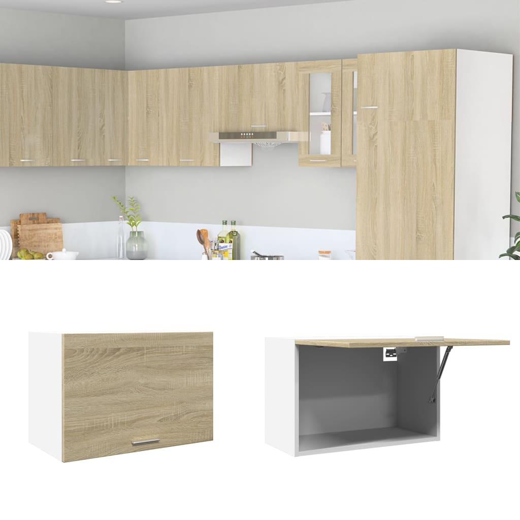 vidaXL Hängeschrank Sonoma-Eiche 60x31x40 cm Holzwerkstoff