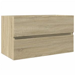 Waschbeckenunterschrank Sonoma-Eiche 80x38,5x45cm Holzwerkstoff Stilecasa