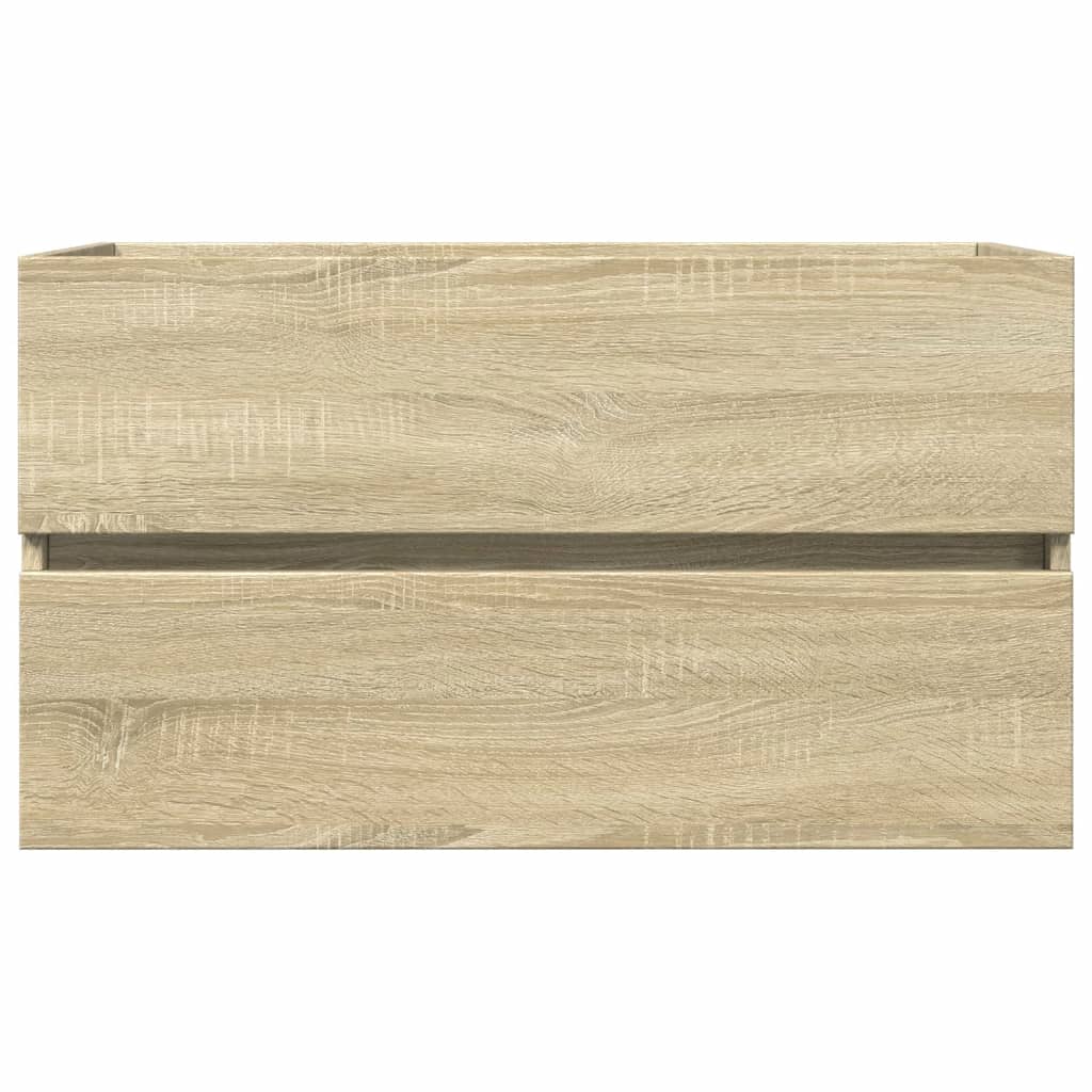 Waschbeckenunterschrank Sonoma-Eiche 80x38,5x45cm Holzwerkstoff Stilecasa