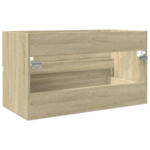 Waschbeckenunterschrank Sonoma-Eiche 80x38,5x45cm Holzwerkstoff Stilecasa