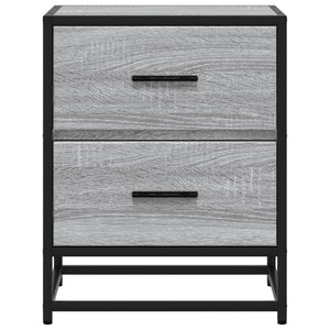 vidaXL Nachttische 2 Stk. Grau Sonoma 40x31x50 cm Holzwerkstoff