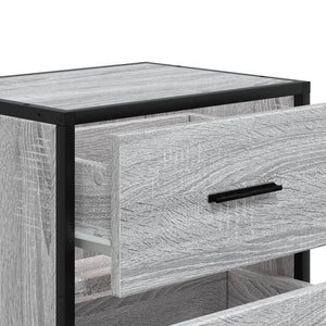 vidaXL Nachttische 2 Stk. Grau Sonoma 40x31x50 cm Holzwerkstoff