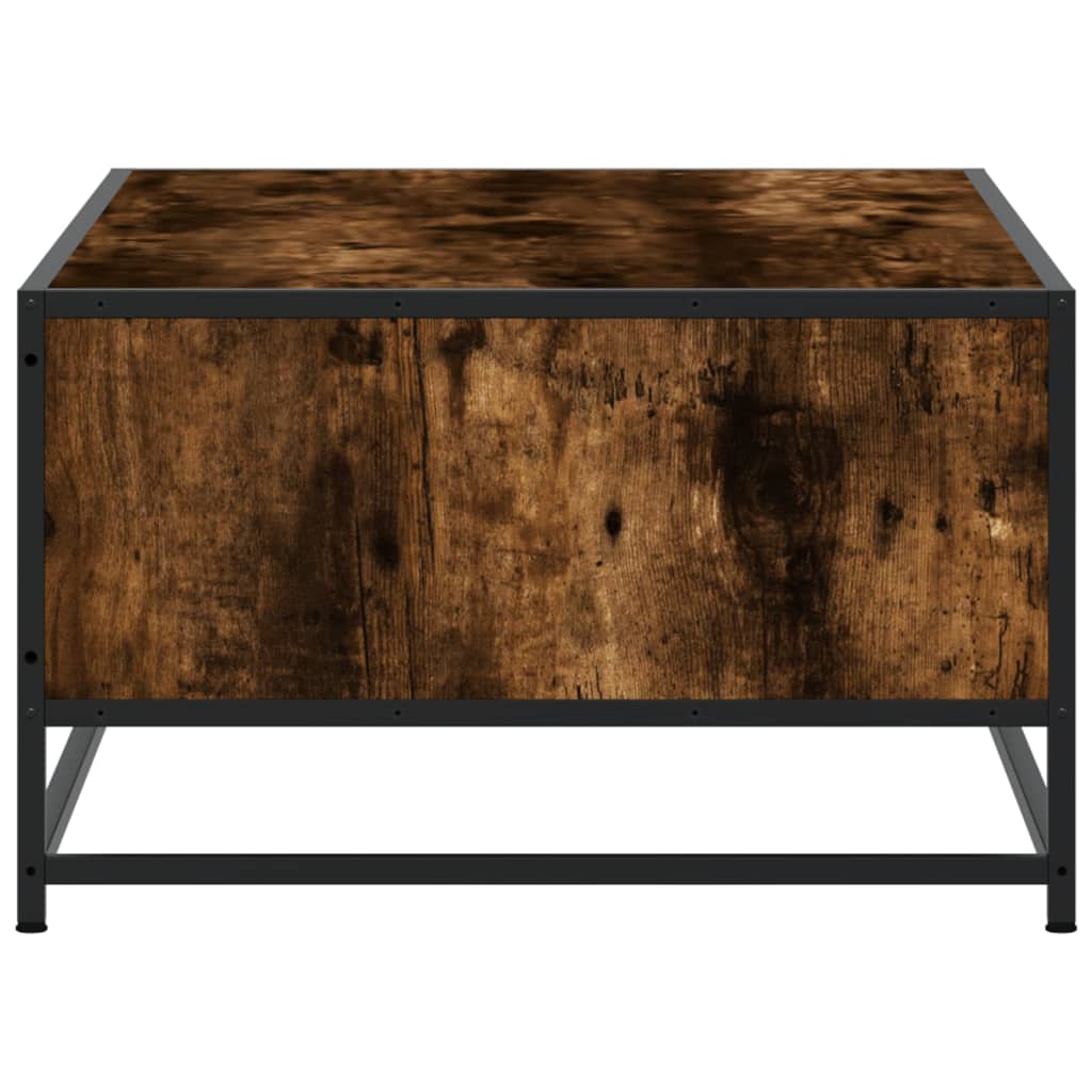 vidaXL Couchtisch Räuchereiche 100x57x35 cm Holzwerkstoff und Metall