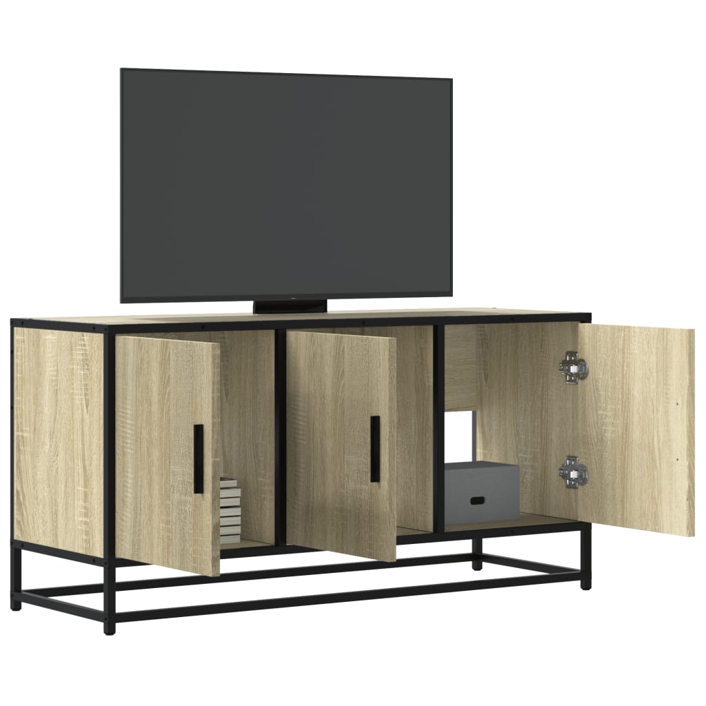 vidaXL TV-Schrank Sonoma-Eiche 100x35x50 cm Holzwerkstoff