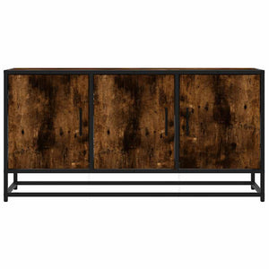 vidaXL TV-Schrank Räuchereiche 100x35x50 cm Holzwerkstoff und Metall