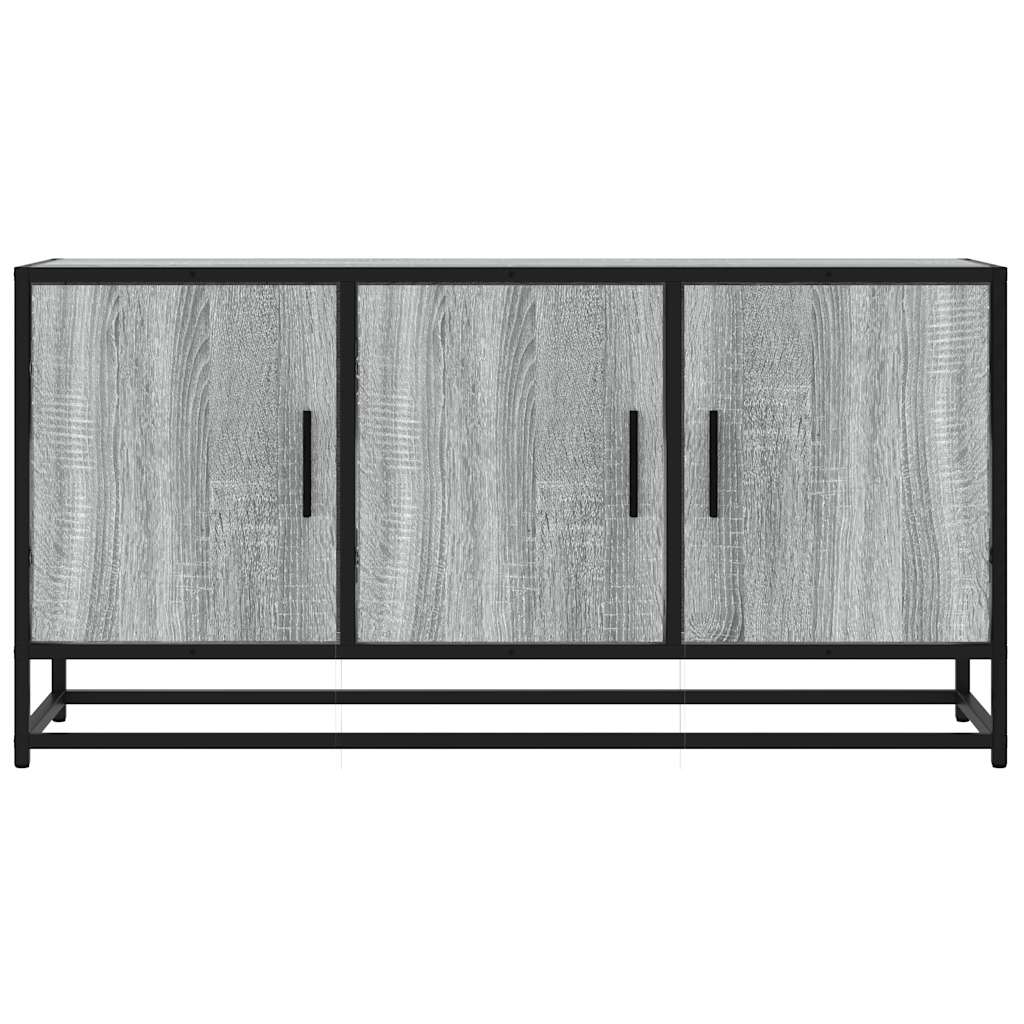 vidaXL TV-Schrank Grau Sonoma 100x35x50 cm Holzwerkstoff und Metall