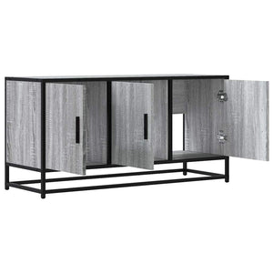 vidaXL TV-Schrank Grau Sonoma 100x35x50 cm Holzwerkstoff und Metall