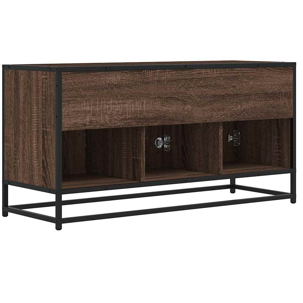 vidaXL TV-Schrank Braun Eichen-Optik 100x35x50 cm Holzwerkstoff