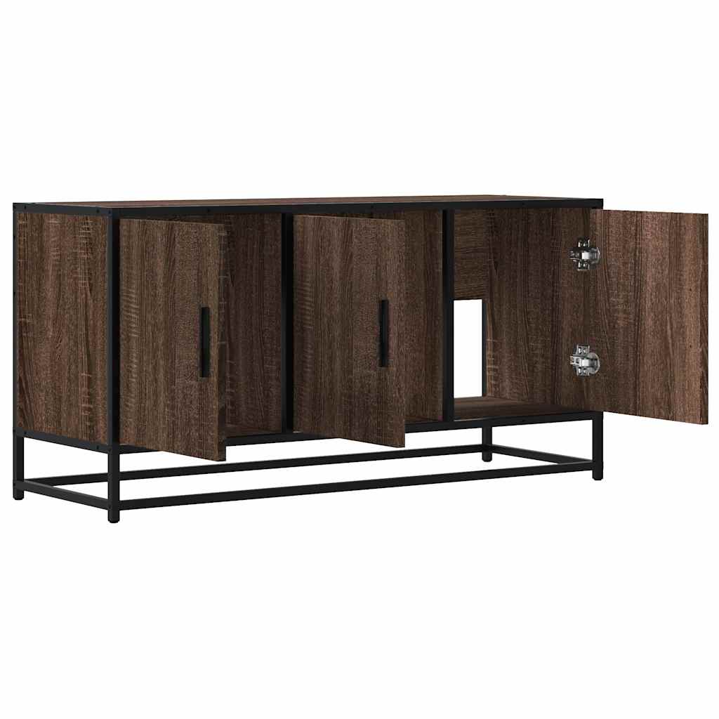 vidaXL TV-Schrank Braun Eichen-Optik 100x35x50 cm Holzwerkstoff