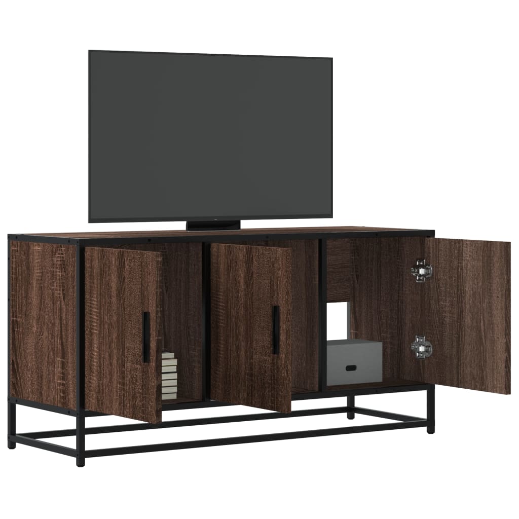 vidaXL TV-Schrank Braun Eichen-Optik 100x35x50 cm Holzwerkstoff