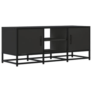 TV-Schrank Schwarz 100x35x41 cm Holzwerkstoff und Metall