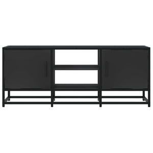 TV-Schrank Schwarz 100x35x41 cm Holzwerkstoff und Metall