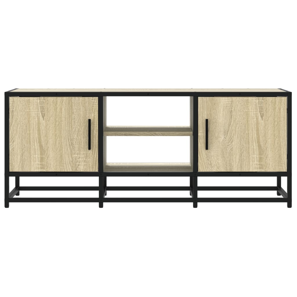 vidaXL TV-Schrank Sonoma-Eiche 100x35x50 cm Holzwerkstoff und Metall