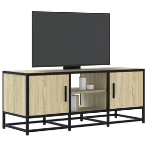 vidaXL TV-Schrank Sonoma-Eiche 100x35x50 cm Holzwerkstoff und Metall