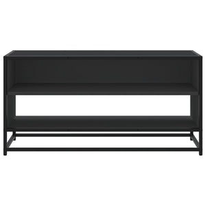 TV-Schrank Schwarz 91x40x46 cm Holzwerkstoff und Metall