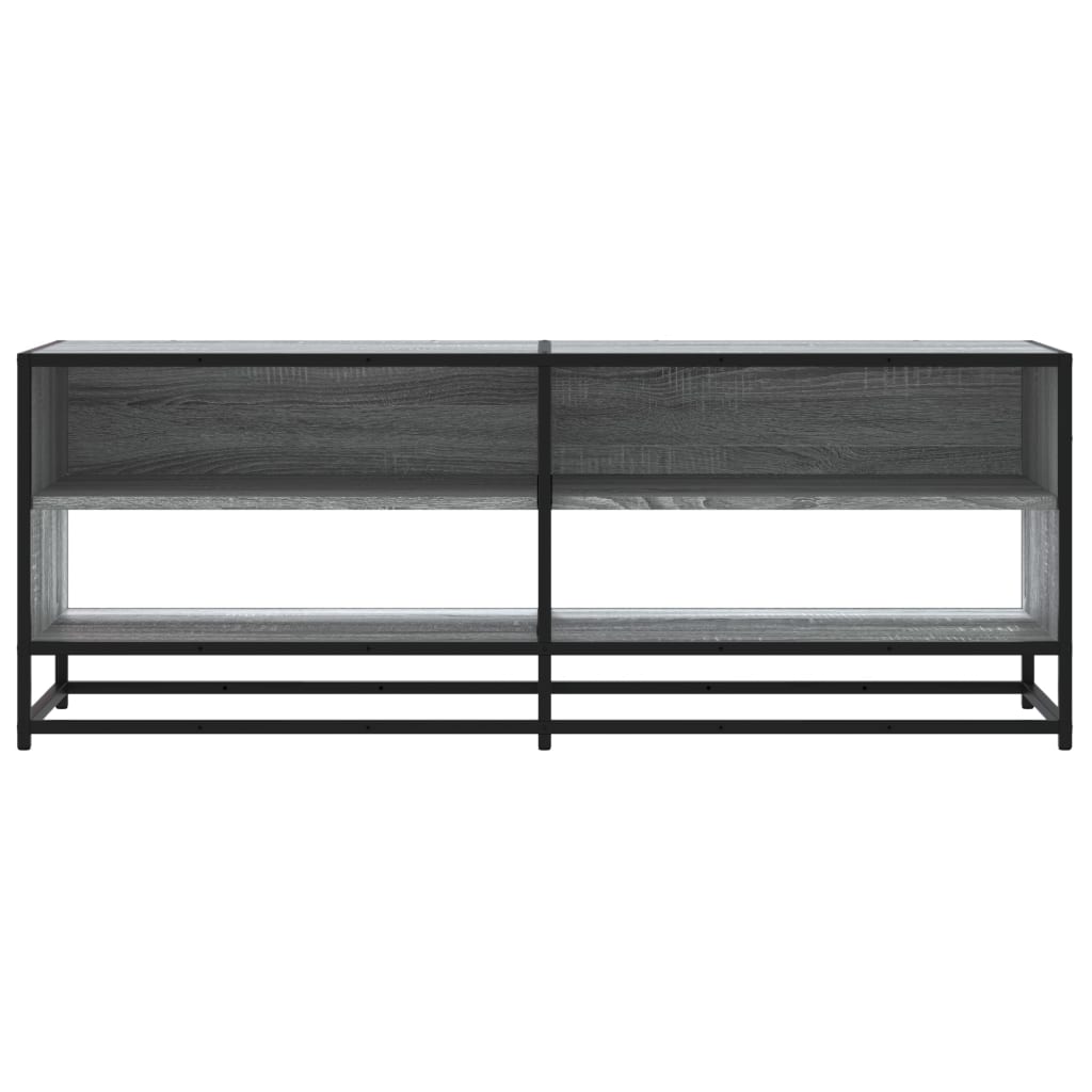 vidaXL TV-Schrank Grau Sonoma 120,5x40x46 cm Holzwerkstoff und Metall