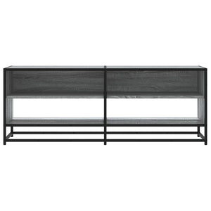 vidaXL TV-Schrank Grau Sonoma 120,5x40x46 cm Holzwerkstoff und Metall