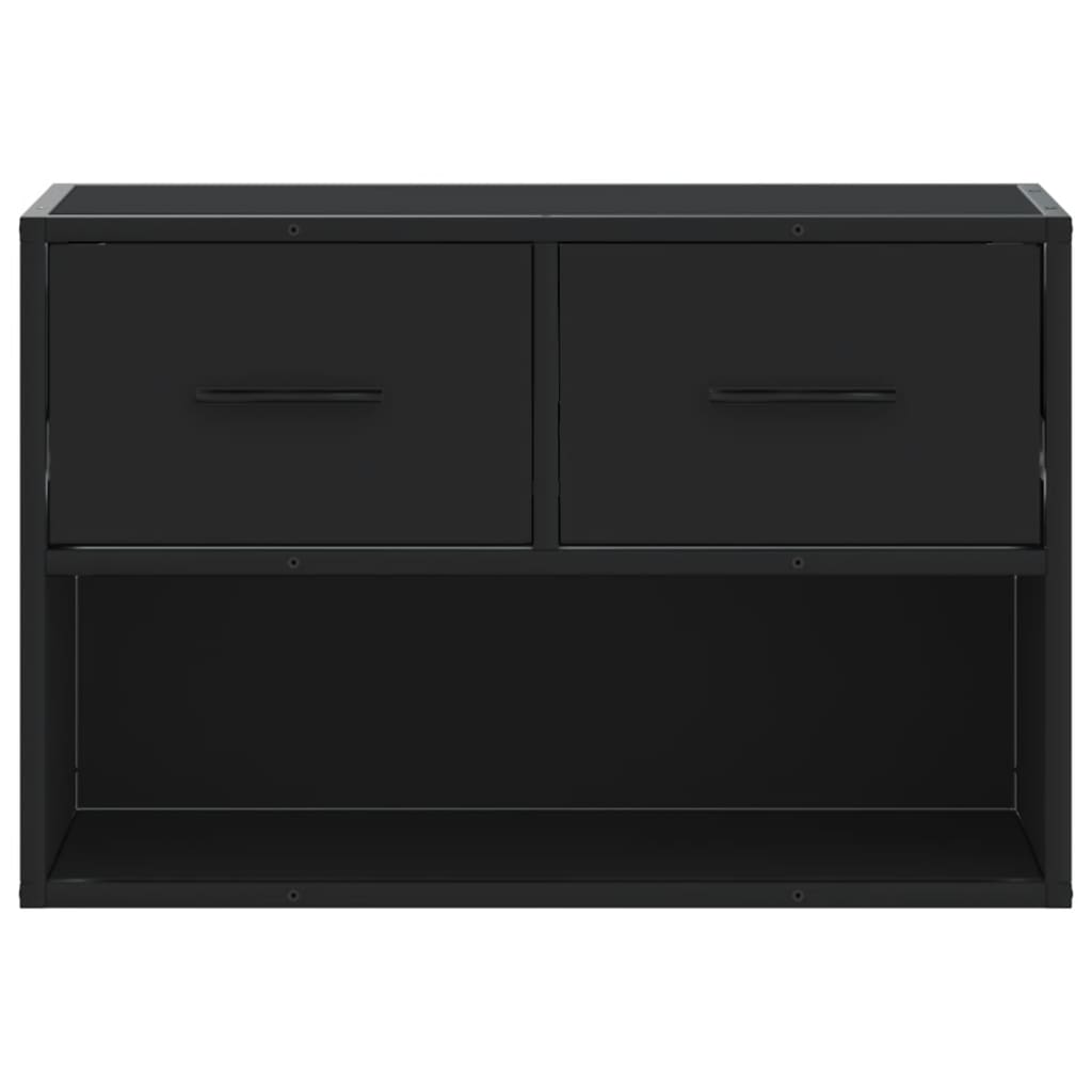 TV-Schrank Schwarz 60x31x39,5 cm Holzwerkstoff und Metall