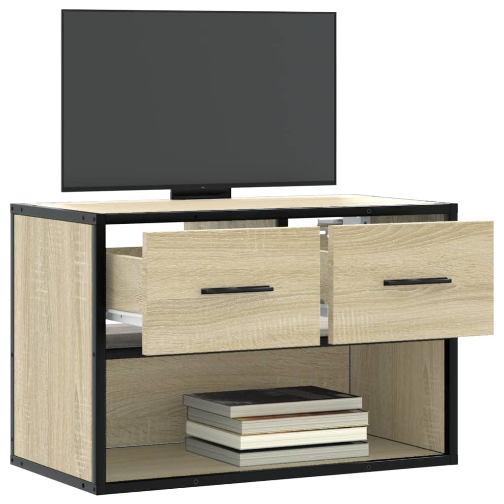 vidaXL TV-Schrank Sonoma-Eiche 60x31x39,5 cm Holzwerkstoff und Metall